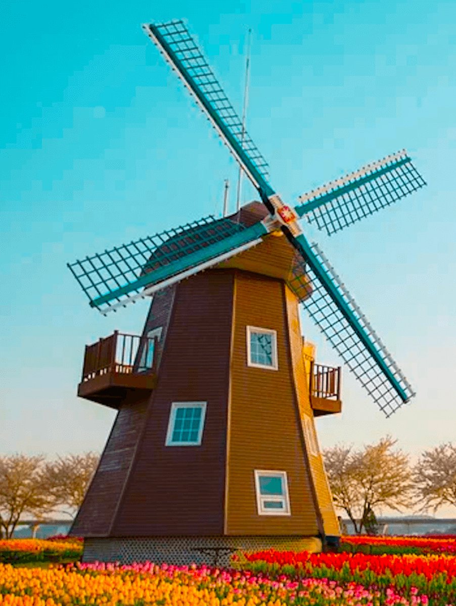 Diamond Painting Kit | Hollandse Molen 30x40cm (+tools)